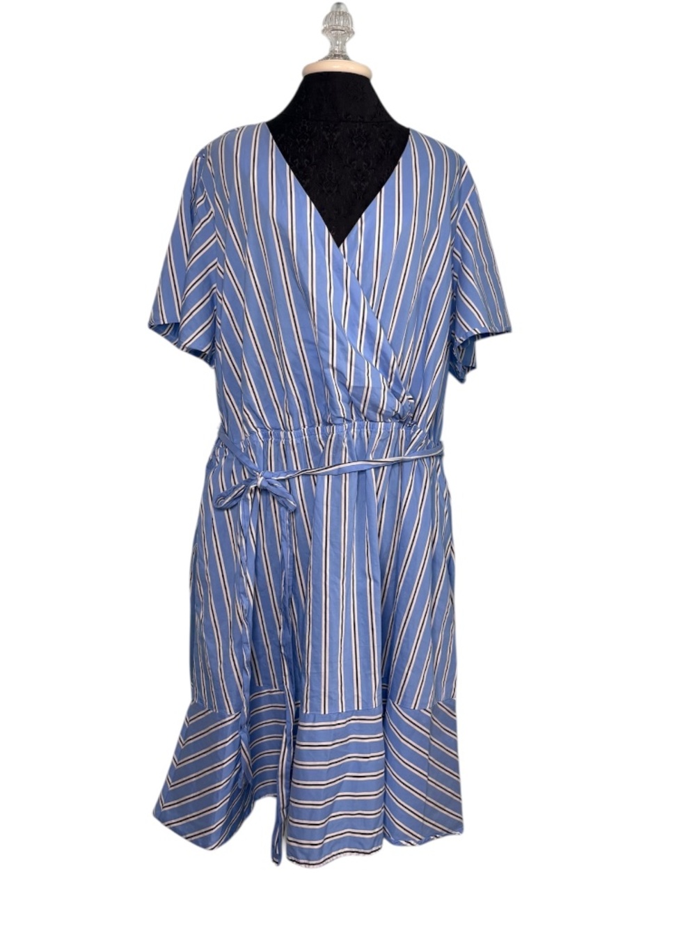 Lane Bryant Blue White Dress